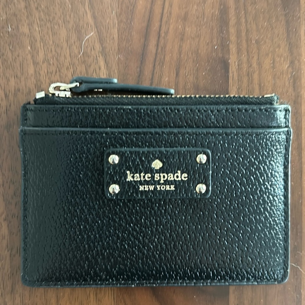 Kate Spade Black Leather Card Case